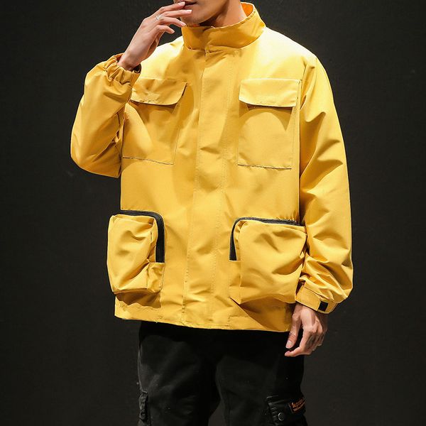 cargo 2020 autumn winter solid windbreaker outwear coat big pockets streetwear bomber jacket men
cargo 2020 autumn winter solid windbreaker outwear coat big pockets streetwear bomber jacket men