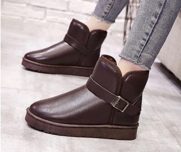 new winter women snow boots warm short plush soft ladies plus size ankle boot women's fur platform female casual shoes, Black
new winter women snow boots warm short plush soft ladies plus size ankle boot women's fur platform female casual shoes, Black