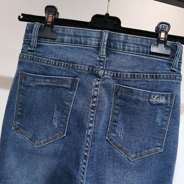 jeans woman high waist plus size skinny mom denim femme blue full length pencil pants lj201030
jeans woman high waist plus size skinny mom denim femme blue full length pencil pants lj201030