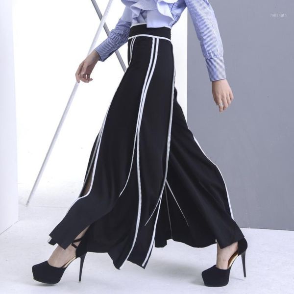 2020 palazzo pants sale trousers women europe and america elegance 20 18 fall/winter loose split fork feeling wide leg pants1, Black;white
2020 palazzo pants sale trousers women europe and america elegance 20 18 fall/winter loose split fork feeling wide leg pants1, Black;white