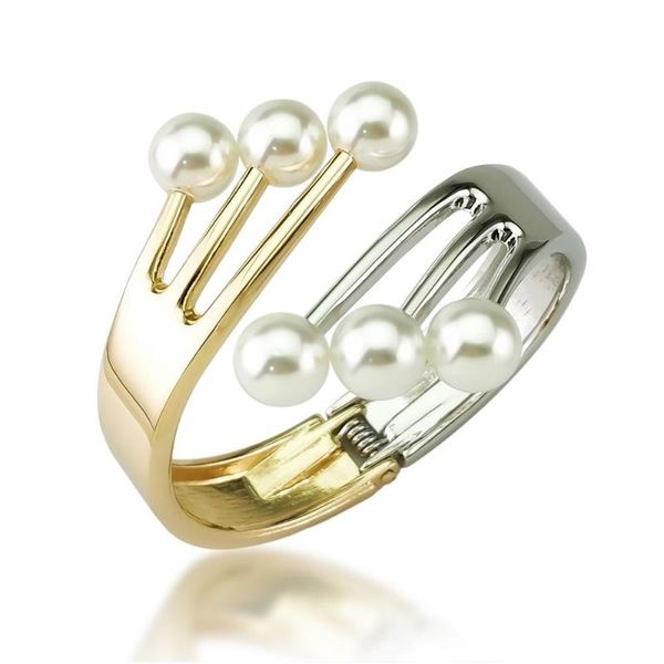 bangle imitation pearl bracelets bangles for women mixed color alloy geometric hand bracelet cuff fashion jewelry uken, Black
bangle imitation pearl bracelets bangles for women mixed color alloy geometric hand bracelet cuff fashion jewelry uken, Black
