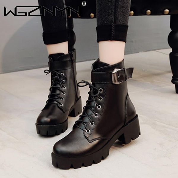 2020 brand leather boots woman shoes autumn winter warm lace-up ankle boots for woman quality waterproof platform, Black
2020 brand leather boots woman shoes autumn winter warm lace-up ankle boots for woman quality waterproof platform, Black