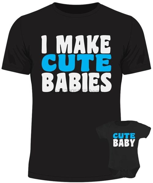i make cute babies baby dad matching set baby grow father son hoodie designers t shirts sweatshirt