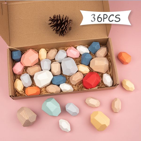 36pc children wooden colored stone jenga building block educational toy wooden stone for kids stacking game rainbow toy 1020
36pc children wooden colored stone jenga building block educational toy wooden stone for kids stacking game rainbow toy 1020
