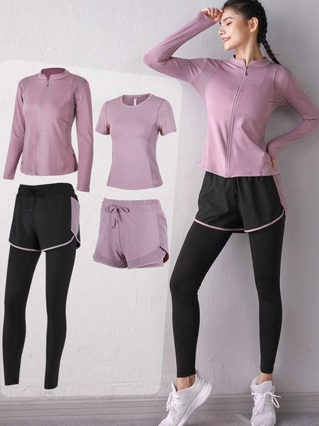 autumn and winter yoga suit women's gym professional quick drying high end fashion temperament morning running, Gray
autumn and winter yoga suit women's gym professional quick drying high end fashion temperament morning running, Gray