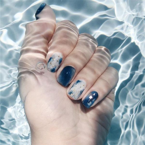 false nails 24pcs fake with blue designs short set glue artificial tips press on art stick-on, Red;gold
false nails 24pcs fake with blue designs short set glue artificial tips press on art stick-on, Red;gold