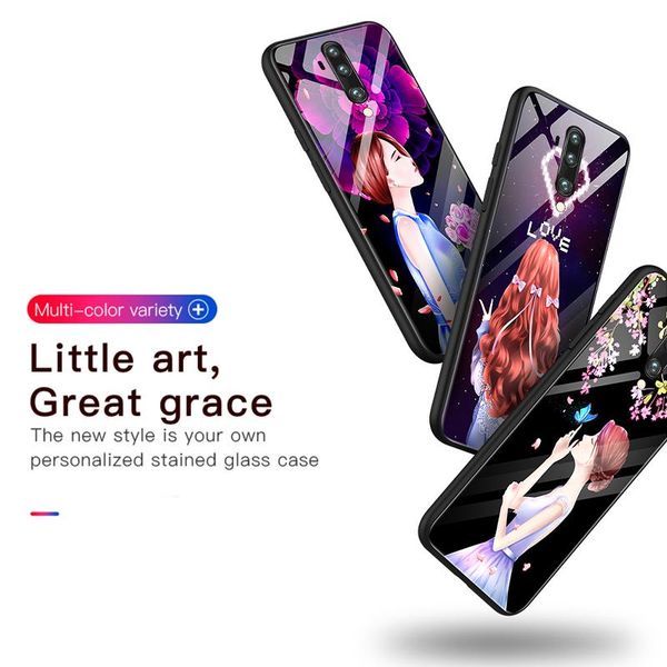 роскошная милая бабочка для девочек из закаленного стекла чехол для телефона для oneplus 7t 7tpro 7 7pro 6 6t 5 5t красочная окрашенная защи
