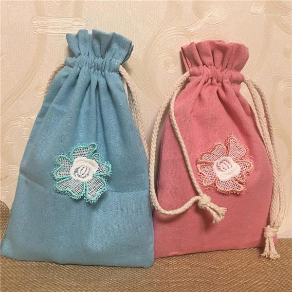 handmade cotton linen drawstring organizer wedding party gift bag solid color embroiedered flower applique 8117 a1
handmade cotton linen drawstring organizer wedding party gift bag solid color embroiedered flower applique 8117 a1