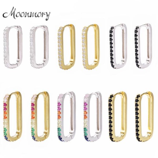 hoop & huggie moonmory 2021 100% real 925 sterling silver oval earrings with clear stone cz for women jewelry, Golden;silver
hoop & huggie moonmory 2021 100% real 925 sterling silver oval earrings with clear stone cz for women jewelry, Golden;silver