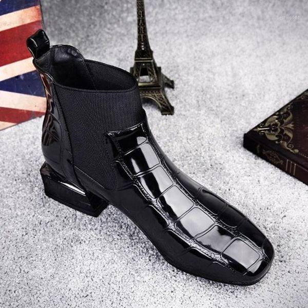 boots women shiny pu leather autumn winter shoes woman spuare toe block heels peluche ankle female botas mujer1, Black
boots women shiny pu leather autumn winter shoes woman spuare toe block heels peluche ankle female botas mujer1, Black