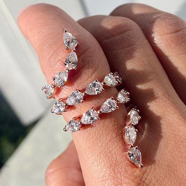 wedding rings fashion cubic zirconia for women geometric design engagement opening adjustable ring rose gold color jewelry gifts1, Slivery;golden
wedding rings fashion cubic zirconia for women geometric design engagement opening adjustable ring rose gold color jewelry gifts1, Slivery;golden