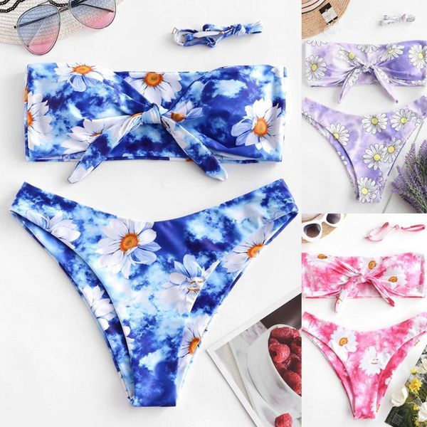 women's swimwear #h40 women tie-dye sunflower print bikini set two piece tube push up strapless swimsuit biquini1, White;black
women's swimwear #h40 women tie-dye sunflower print bikini set two piece tube push up strapless swimsuit biquini1, White;black
