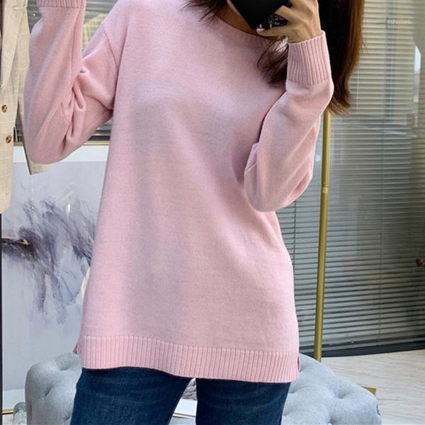 simple casual women sweater o-neck long sleeve loose lady knit pullover 1, White;black
simple casual women sweater o-neck long sleeve loose lady knit pullover 1, White;black