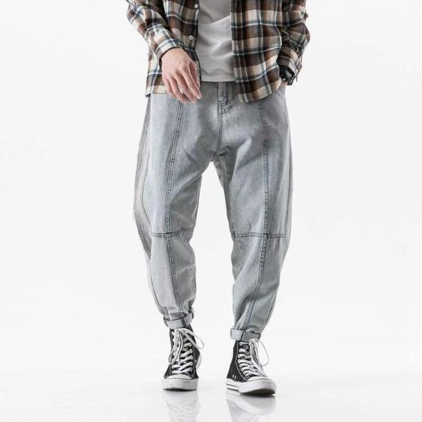 new jeans men fashion washed solid color casual torn denim pants man streetwear hip hop loose straight tide brand trousers male, Blue
new jeans men fashion washed solid color casual torn denim pants man streetwear hip hop loose straight tide brand trousers male, Blue