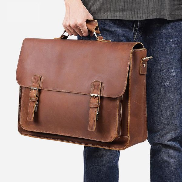 cow leather bag messenger bag men luxury designer lapbags for men business briefcase 17 inch vintage real leather brief case
cow leather bag messenger bag men luxury designer lapbags for men business briefcase 17 inch vintage real leather brief case