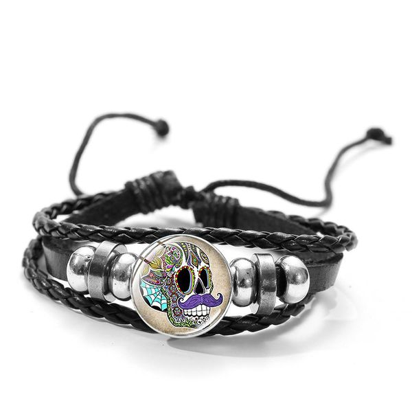 chsxy мексиканский сахарный череп кожа wrap браслет ручной bohemia folk art pattern glass time gem браслет punk аксессуары yxlwes, Golden;silver
chsxy мексиканский сахарный череп кожа wrap браслет ручной bohemia folk art pattern glass time gem браслет punk аксессуары yxlwes, Golden;silver