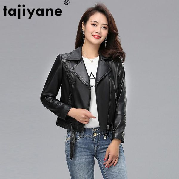 tajiyane sheepskin coat women genuine leather jacket spring autumn streetwear moto women jackets clothes 6-88051 wpy331, Black
tajiyane sheepskin coat women genuine leather jacket spring autumn streetwear moto women jackets clothes 6-88051 wpy331, Black