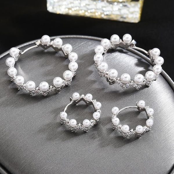 hoop & huggie fashion exclusive design silver color pearl earrings elegant wave round zircon earring brincos for women jewelry zk30, Golden;silver
hoop & huggie fashion exclusive design silver color pearl earrings elegant wave round zircon earring brincos for women jewelry zk30, Golden;silver