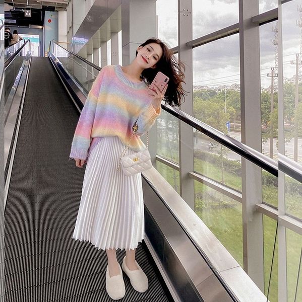 ktffx rainbow loose loose wear korean lazy fashion sweater rainbow women's wear korean lazy n fashion sweatersweater sweater nlbdq wo, White;black
ktffx rainbow loose loose wear korean lazy fashion sweater rainbow women's wear korean lazy n fashion sweatersweater sweater nlbdq wo, White;black