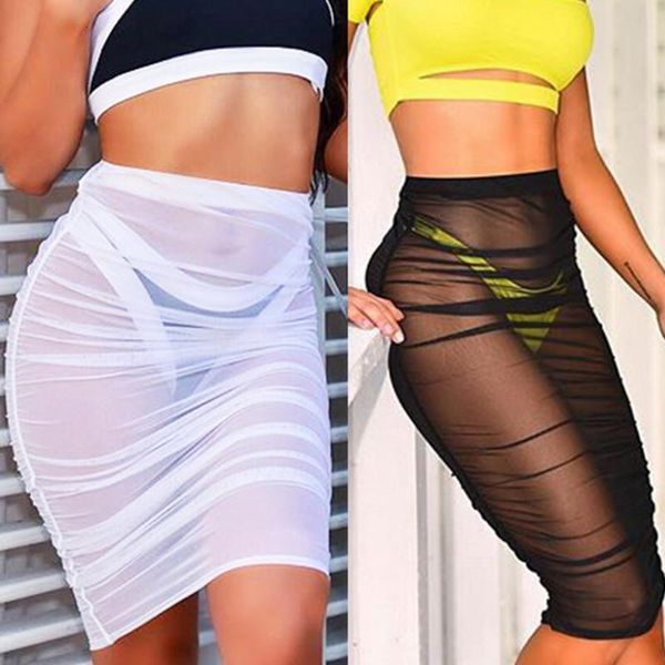 2019 chiffon mini skirt women mesh sheer see through pencil skirts black white high waist slim
2019 chiffon mini skirt women mesh sheer see through pencil skirts black white high waist slim