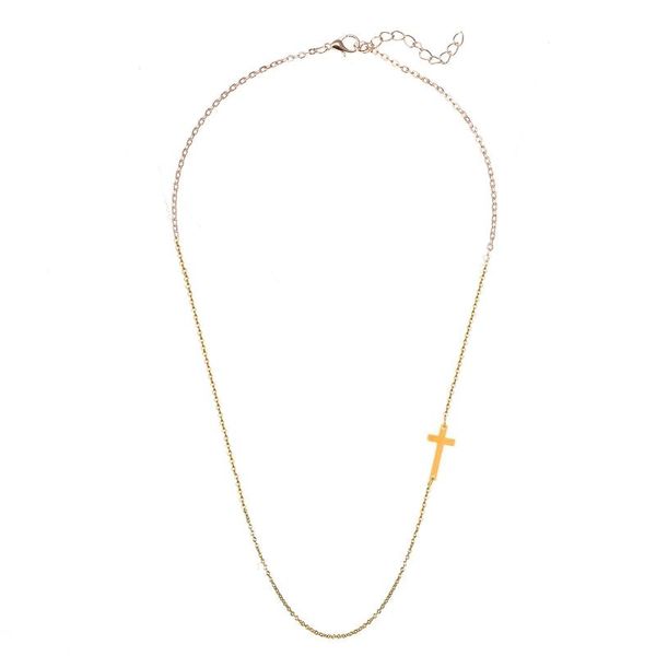 chokers stainless steel thin chain cross pendant necklace for woman charm choker christian catholic jewelry, Golden;silver
chokers stainless steel thin chain cross pendant necklace for woman charm choker christian catholic jewelry, Golden;silver