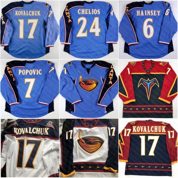 atlanta thrashers 17 ilya kovalchuk marian hossa dany heatley zach bogosian johan hedberg kari lehtonen chris thorburn chris chelios jerseys, Black
atlanta thrashers 17 ilya kovalchuk marian hossa dany heatley zach bogosian johan hedberg kari lehtonen chris thorburn chris chelios jerseys, Black