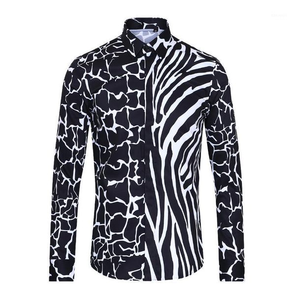 2020 new arrival fashion cotton black white color matching printing men long sleeve casual shirts size mlxl2xl3xl1, White;black
2020 new arrival fashion cotton black white color matching printing men long sleeve casual shirts size mlxl2xl3xl1, White;black