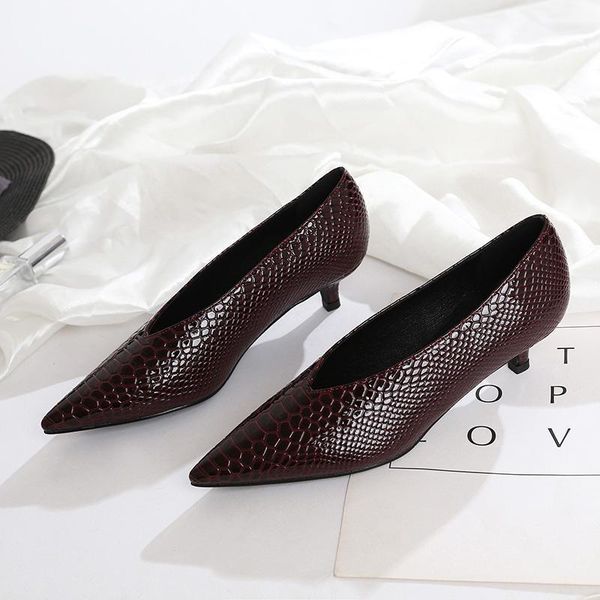 korean pointed toe v design thin heels single shoes retro grandma shoes 2020 new snake pattern womens elegant pumps1, Black
korean pointed toe v design thin heels single shoes retro grandma shoes 2020 new snake pattern womens elegant pumps1, Black