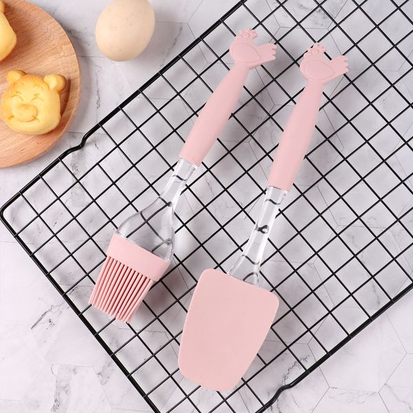 spot silicone baking suit diy plastic cock handle butter shovel kitchen scraper barbecue brush
spot silicone baking suit diy plastic cock handle butter shovel kitchen scraper barbecue brush