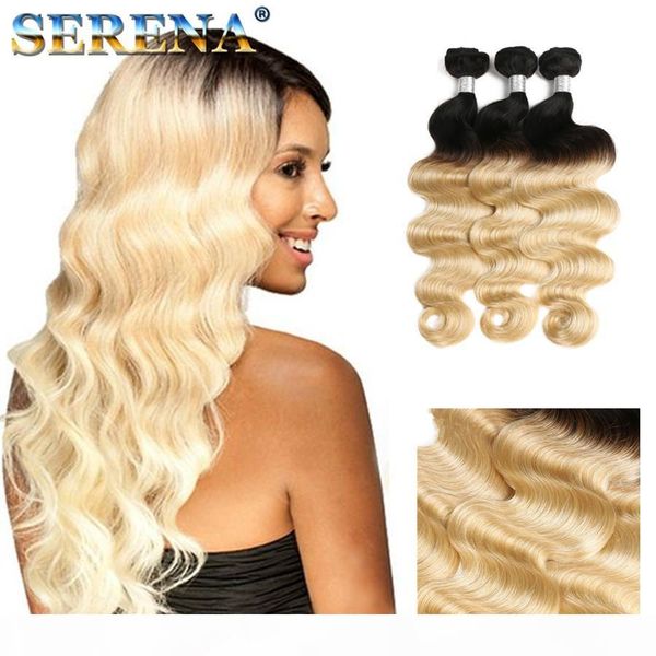 7a malaysian body wave bundles 1b 613 colored two tone hair weaves 3pcs lot 613 blonde hair dark roots ombre human hair extensions, Black
7a malaysian body wave bundles 1b 613 colored two tone hair weaves 3pcs lot 613 blonde hair dark roots ombre human hair extensions, Black