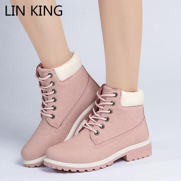 lin king fashion round toe women short boots plus size lace up ankle botas waterproof new non slip woman outside boots, Black
lin king fashion round toe women short boots plus size lace up ankle botas waterproof new non slip woman outside boots, Black