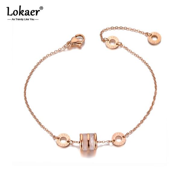 lokaer titanium stainless steel roman numerals chain & link bracelets for women girls trendy white shell charm bracelet b20002, Golden;silver
lokaer titanium stainless steel roman numerals chain & link bracelets for women girls trendy white shell charm bracelet b20002, Golden;silver