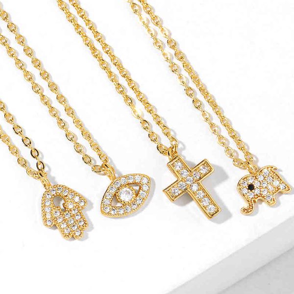 2020 ins popular design cubic zirconia cz micro paved cross eye elephant hamsa hand shape pendant necklace, Silver
2020 ins popular design cubic zirconia cz micro paved cross eye elephant hamsa hand shape pendant necklace, Silver