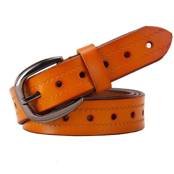 fashion holes genuine leather belts for women second layer cow skin woman belt pin buckle strap for jeans female cx200722, Black;brown
fashion holes genuine leather belts for women second layer cow skin woman belt pin buckle strap for jeans female cx200722, Black;brown