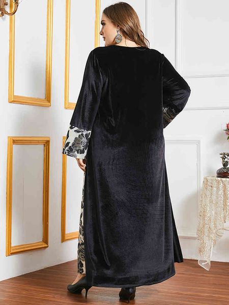 Casual Dresses Eid Velvet Black Abaya Dubai Kaftan Turkey Islam Arabic Muslim Long Dress For Women Robe Longue Femme Musulman Caftan Marocain X479, Black;gray
Casual Dresses Eid Velvet Black Abaya Dubai Kaftan Turkey Islam Arabic Muslim Long Dress For Women Robe Longue Femme Musulman Caftan Marocain X479, Black;gray