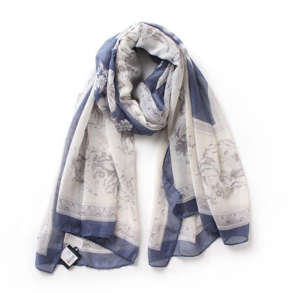 blue floral flower print 100% cotton thin scarves women autumn silk long scarf shawl wrap neckerchief beach cover up super large, Blue;gray
blue floral flower print 100% cotton thin scarves women autumn silk long scarf shawl wrap neckerchief beach cover up super large, Blue;gray