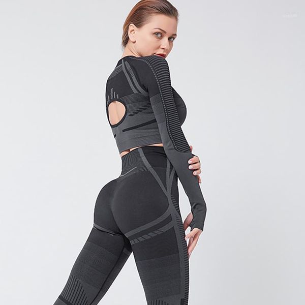 yoga outfits chrleisure sports suit back hollow long sleeve set elasticity tight stripe tracksuit women push up gym fitness clothing1, White;red
yoga outfits chrleisure sports suit back hollow long sleeve set elasticity tight stripe tracksuit women push up gym fitness clothing1, White;red