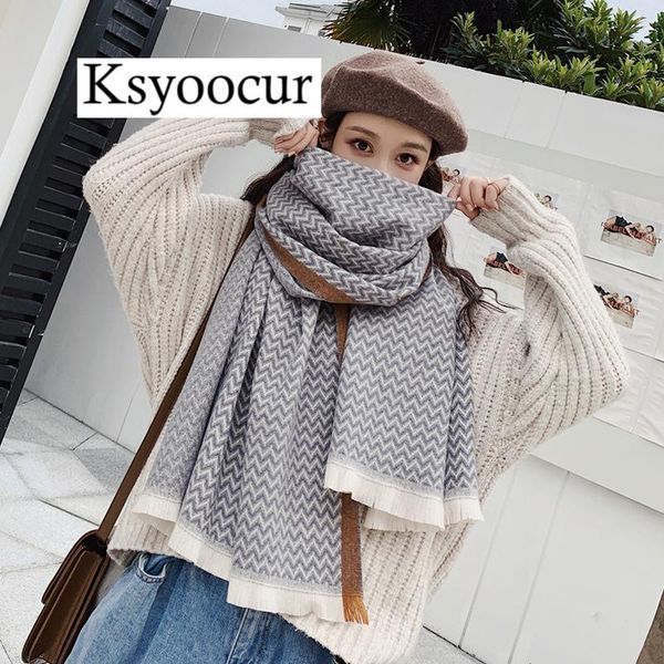 size 190*65cm, 2021 new autumn/winter long section cashmere fashion scarf women warm shawls and scarves brand ksyoocur e25, Blue;gray
size 190*65cm, 2021 new autumn/winter long section cashmere fashion scarf women warm shawls and scarves brand ksyoocur e25, Blue;gray
