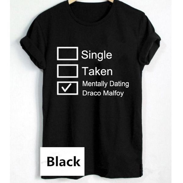 casual cotton funny shirt for female tee draco malfoy shirt single taken mentally dating draco malfoy tumblr women t, White
casual cotton funny shirt for female tee draco malfoy shirt single taken mentally dating draco malfoy tumblr women t, White