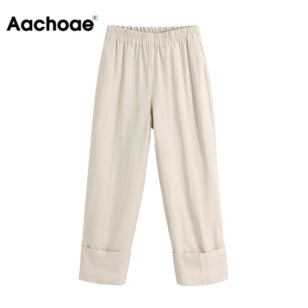 aachoae fashion women casual long pants 2020 solid high waist pleated wide leg pants office wear pockets ladies cuff trousers 1017, Black;white
aachoae fashion women casual long pants 2020 solid high waist pleated wide leg pants office wear pockets ladies cuff trousers 1017, Black;white