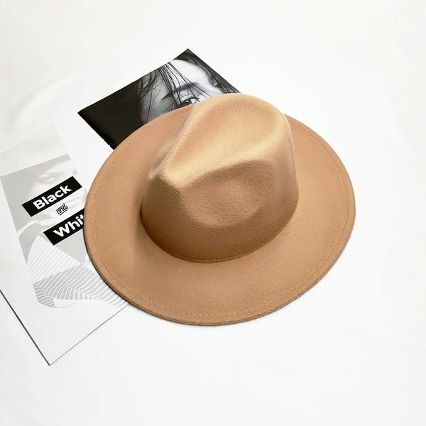 male female luxury fedoras hats solid cowboy hat fashion design ladies fedora hat for women men, Blue;gray
male female luxury fedoras hats solid cowboy hat fashion design ladies fedora hat for women men, Blue;gray