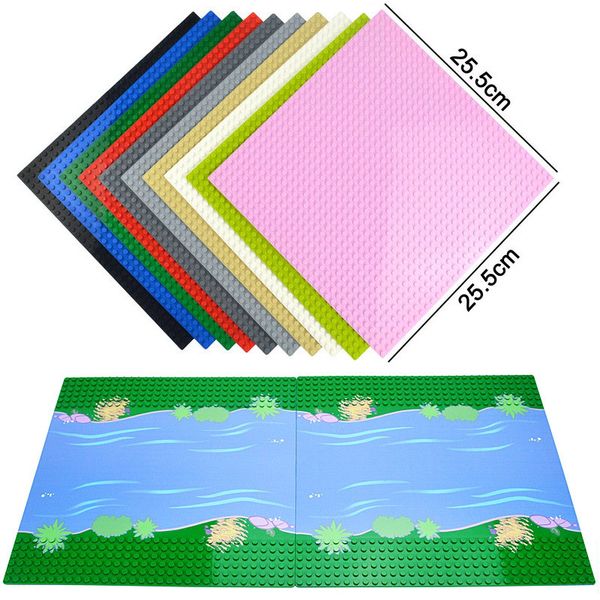 Classic Road Base Plates Plastic Bricks Baseplates Compatible All Brands Dimensions Building Blocks Construction Toys 32*32 Dots