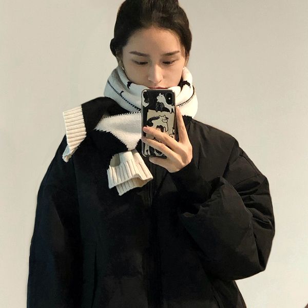 vipand boyfriends ~ color contrast scarves women's autumn warmer than winter shawl korean versatile student warm neck mvp, Blue;gray
vipand boyfriends ~ color contrast scarves women's autumn warmer than winter shawl korean versatile student warm neck mvp, Blue;gray