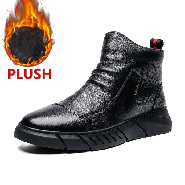 brand new autumn winter high help men shoes soft leather casual shoes warm plush snow boots fashion ankle boots working boots 200928, Black
brand new autumn winter high help men shoes soft leather casual shoes warm plush snow boots fashion ankle boots working boots 200928, Black