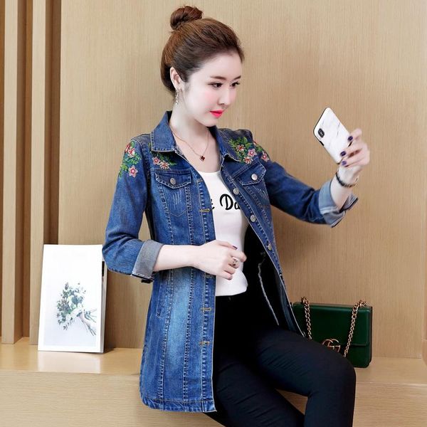 jean jacket 2020 women boho hippie chic embroidered denim female blue bomber jacket with embroidery coat ff1389, Black;brown
jean jacket 2020 women boho hippie chic embroidered denim female blue bomber jacket with embroidery coat ff1389, Black;brown