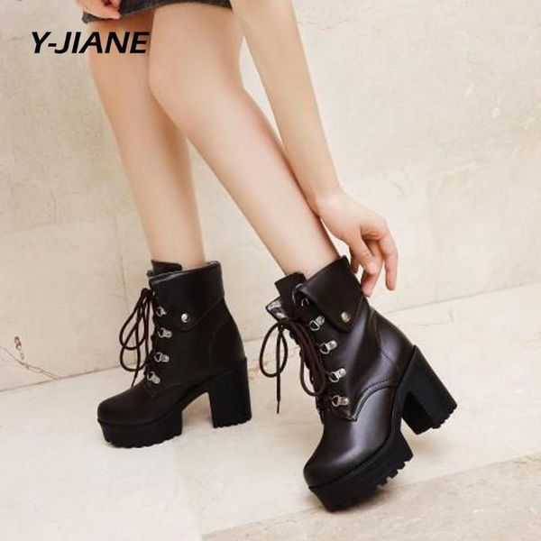 boots winter fashion motorcycle boot wedges flat woman high heel platform leather lace up women shoes black botas mujer#g31
boots winter fashion motorcycle boot wedges flat woman high heel platform leather lace up women shoes black botas mujer#g31