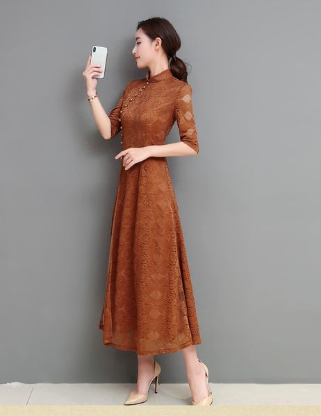 xzdmu aodai long skirtimproved skirt new elegant and dignified girl chinese style women's clothing skirt skirtlace cheongsam lace daily, Black;gray
xzdmu aodai long skirtimproved skirt new elegant and dignified girl chinese style women's clothing skirt skirtlace cheongsam lace daily, Black;gray