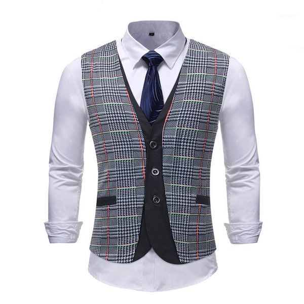 men's vests 2021 spring vest armor fake two lattice lines printed sleeveless business party size m-5xl1, Black;white
men's vests 2021 spring vest armor fake two lattice lines printed sleeveless business party size m-5xl1, Black;white