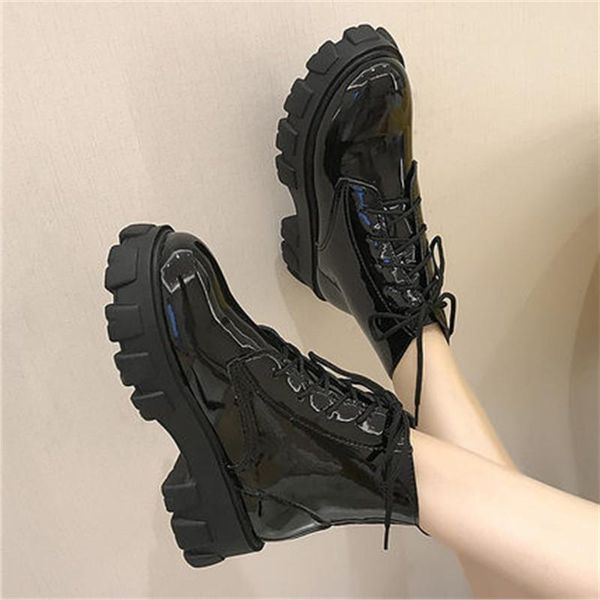 army new combat boots женщина узелок черной белая платформа лодыжка загрузка кожа ботильоны женская обувь мода botas mujer eu 35-40, Black
army new combat boots женщина узелок черной белая платформа лодыжка загрузка кожа ботильоны женская обувь мода botas mujer eu 35-40, Black
