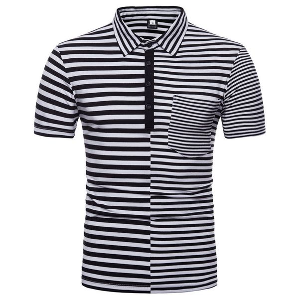 polos short sleeve t shirts lapel neck fashion striped design shirts man cotton shirt new with pockets mens clothes ing, White;black
polos short sleeve t shirts lapel neck fashion striped design shirts man cotton shirt new with pockets mens clothes ing, White;black